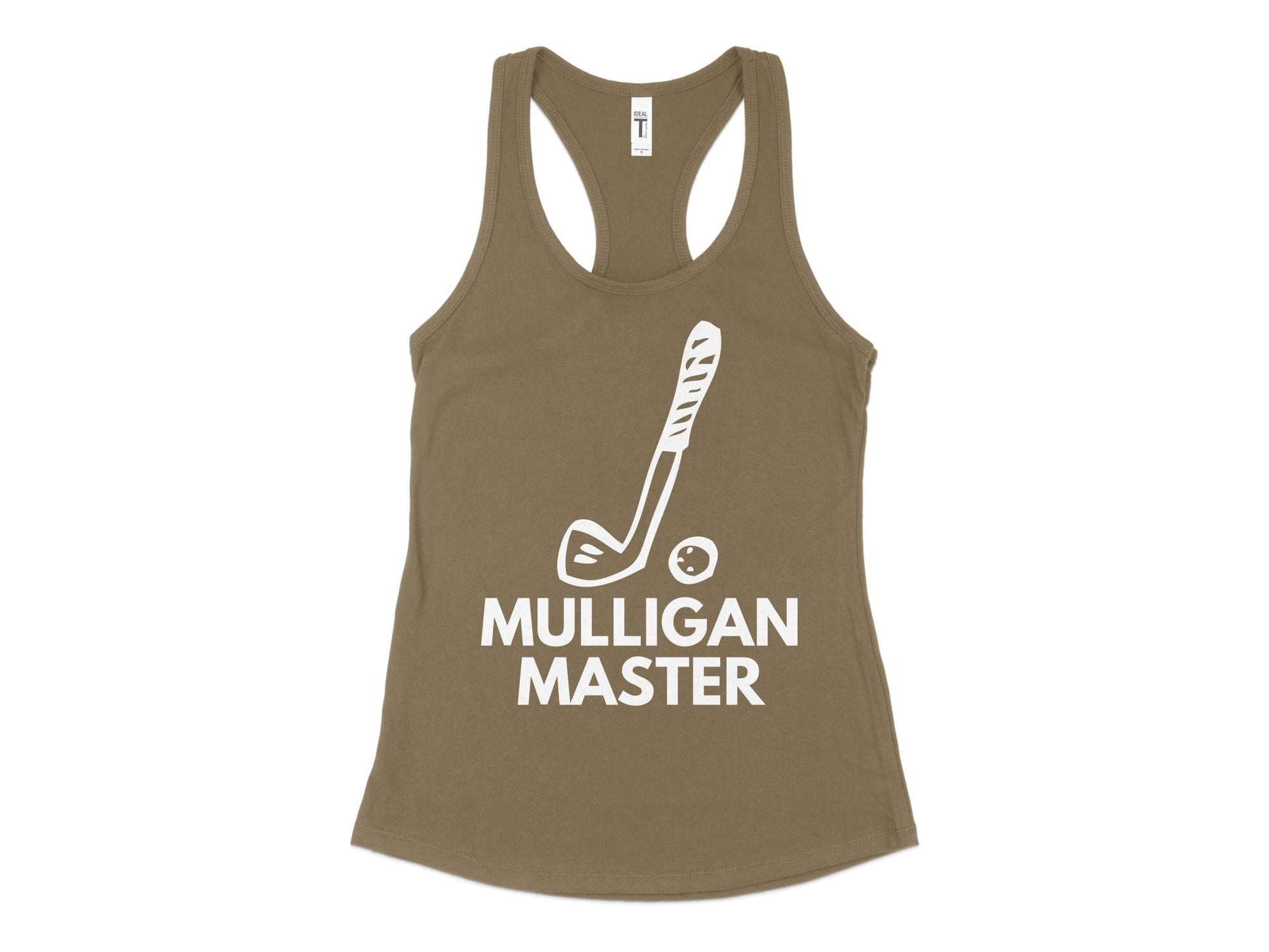 Funny Golfer Gifts  Womens Tank Top XS / Military Green Mulligan Master Golf Womans Tank Top