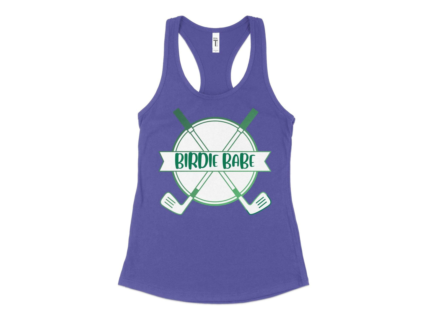 Funny Golfer Gifts  Womens Tank Top XS / Purple Rush Birdie Babe Golf Womans Tank Top