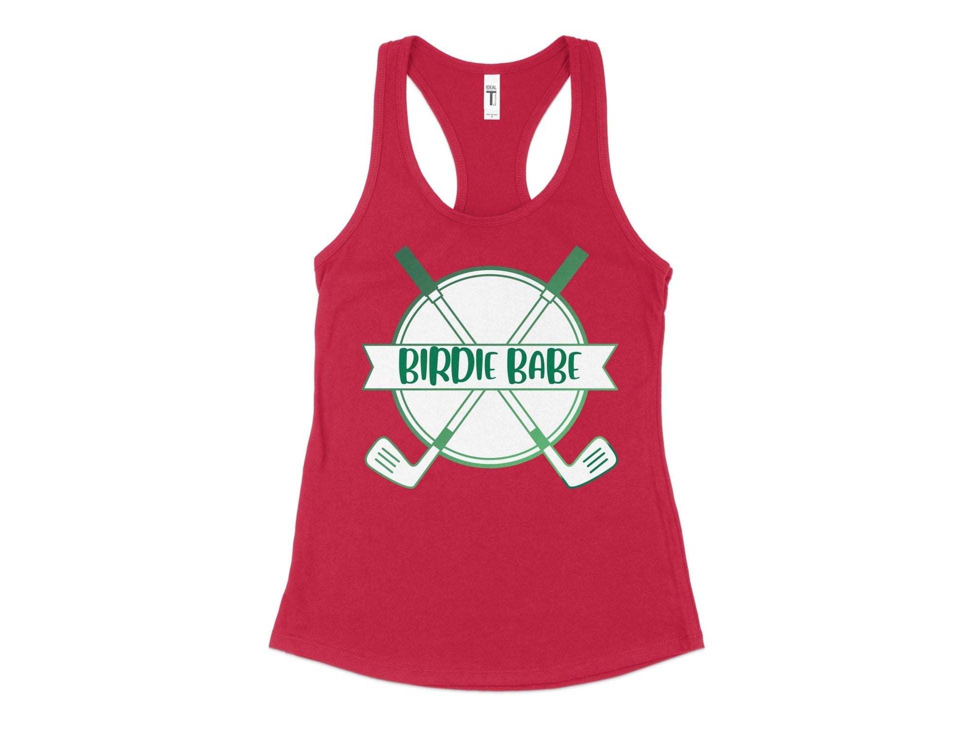 Funny Golfer Gifts  Womens Tank Top XS / Red Birdie Babe Golf Womans Tank Top
