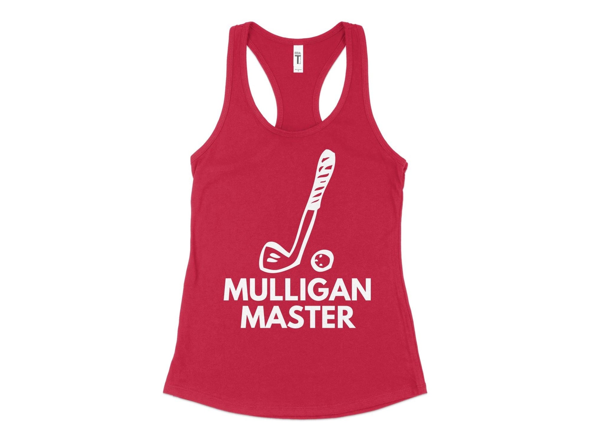 Funny Golfer Gifts  Womens Tank Top XS / Red Mulligan Master Golf Womans Tank Top