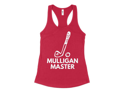 Funny Golfer Gifts  Womens Tank Top XS / Red Mulligan Master Golf Womans Tank Top