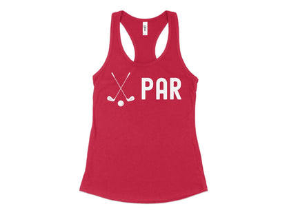 Funny Golfer Gifts  Womens Tank Top XS / Red Par Golf Womans Tank Top