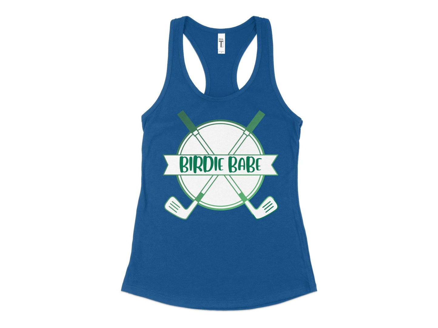 Funny Golfer Gifts  Womens Tank Top XS / Royal Birdie Babe Golf Womans Tank Top