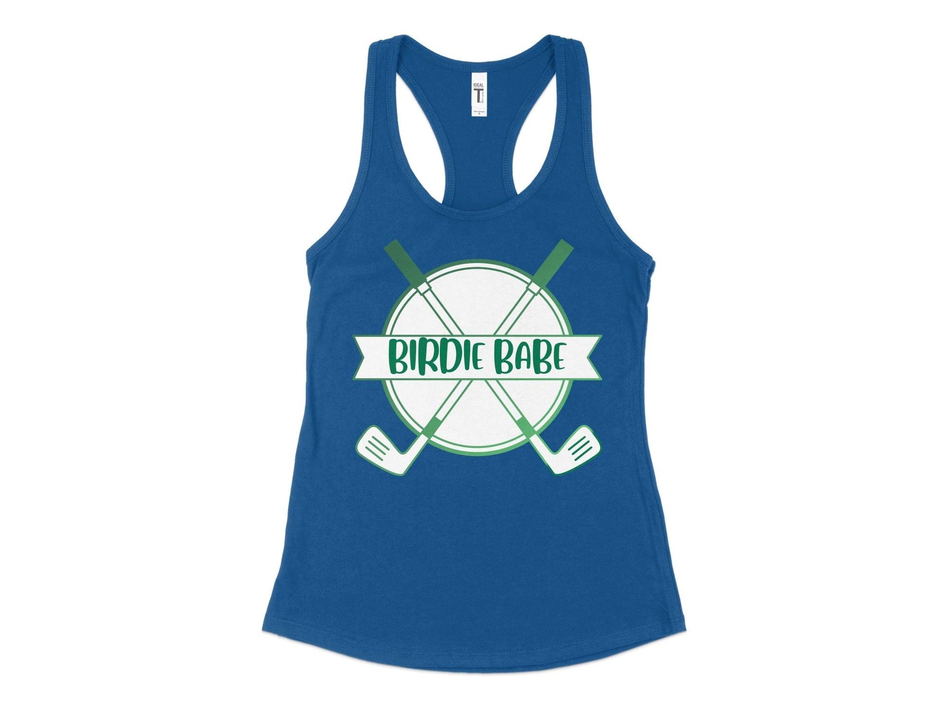 Funny Golfer Gifts  Womens Tank Top XS / Royal Birdie Babe Golf Womans Tank Top