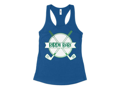 Funny Golfer Gifts  Womens Tank Top XS / Royal Birdie Babe Golf Womans Tank Top