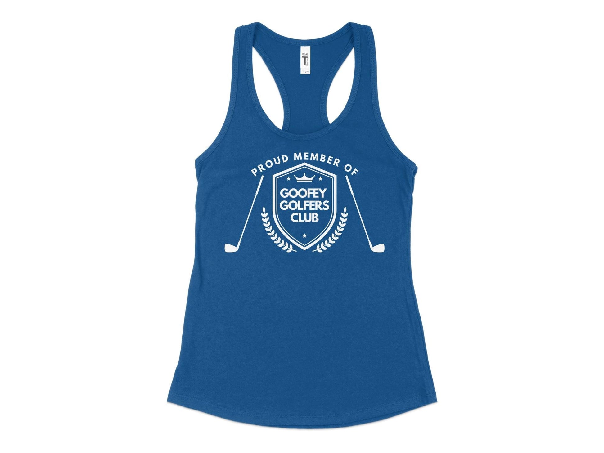 Funny Golfer Gifts  Womens Tank Top XS / Royal Proud Member of the Goofey Golfers Club Golf Womans Tank Top