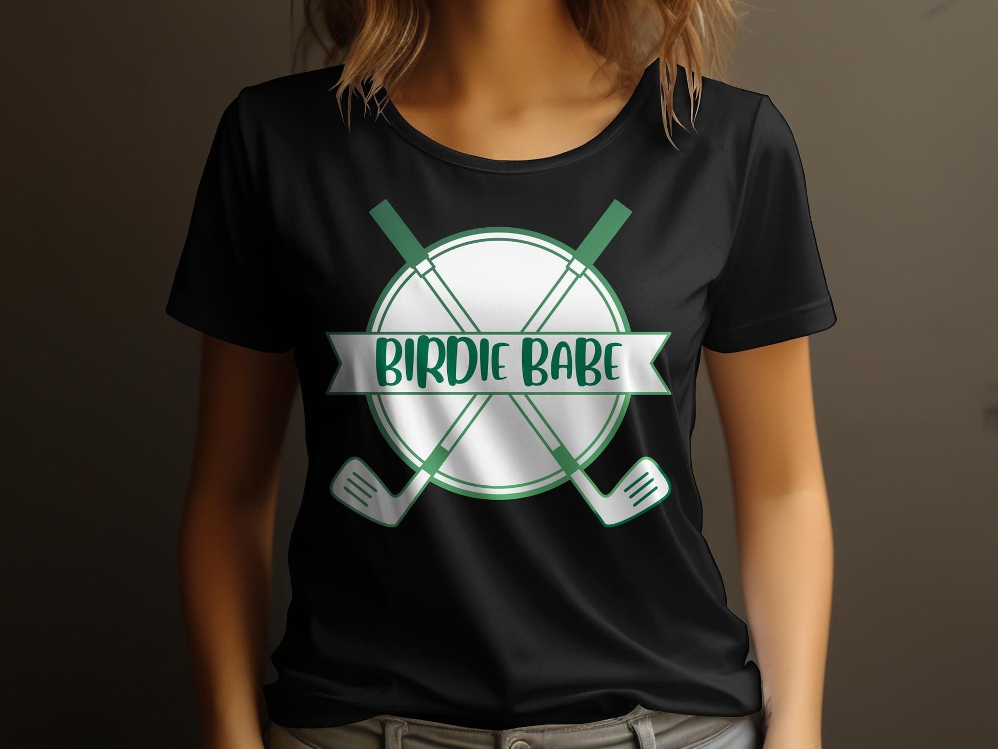 Funny Golfer Gifts  Womens TShirt Birdie Babe Golf Womans T-Shirt