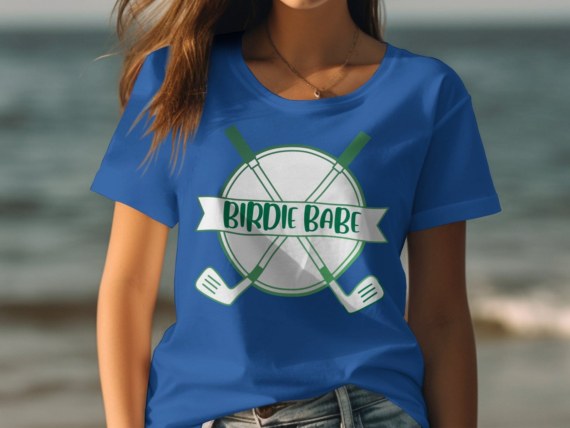 Funny Golfer Gifts  Womens TShirt Birdie Babe Golf Womans T-Shirt