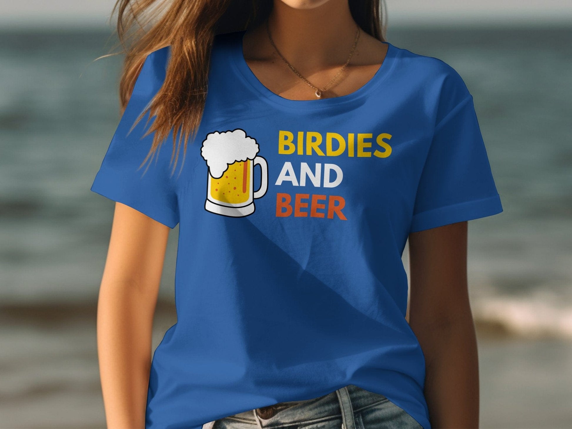 Funny Golfer Gifts  Womens TShirt Birdies and Beer Golf Womans T-Shirt