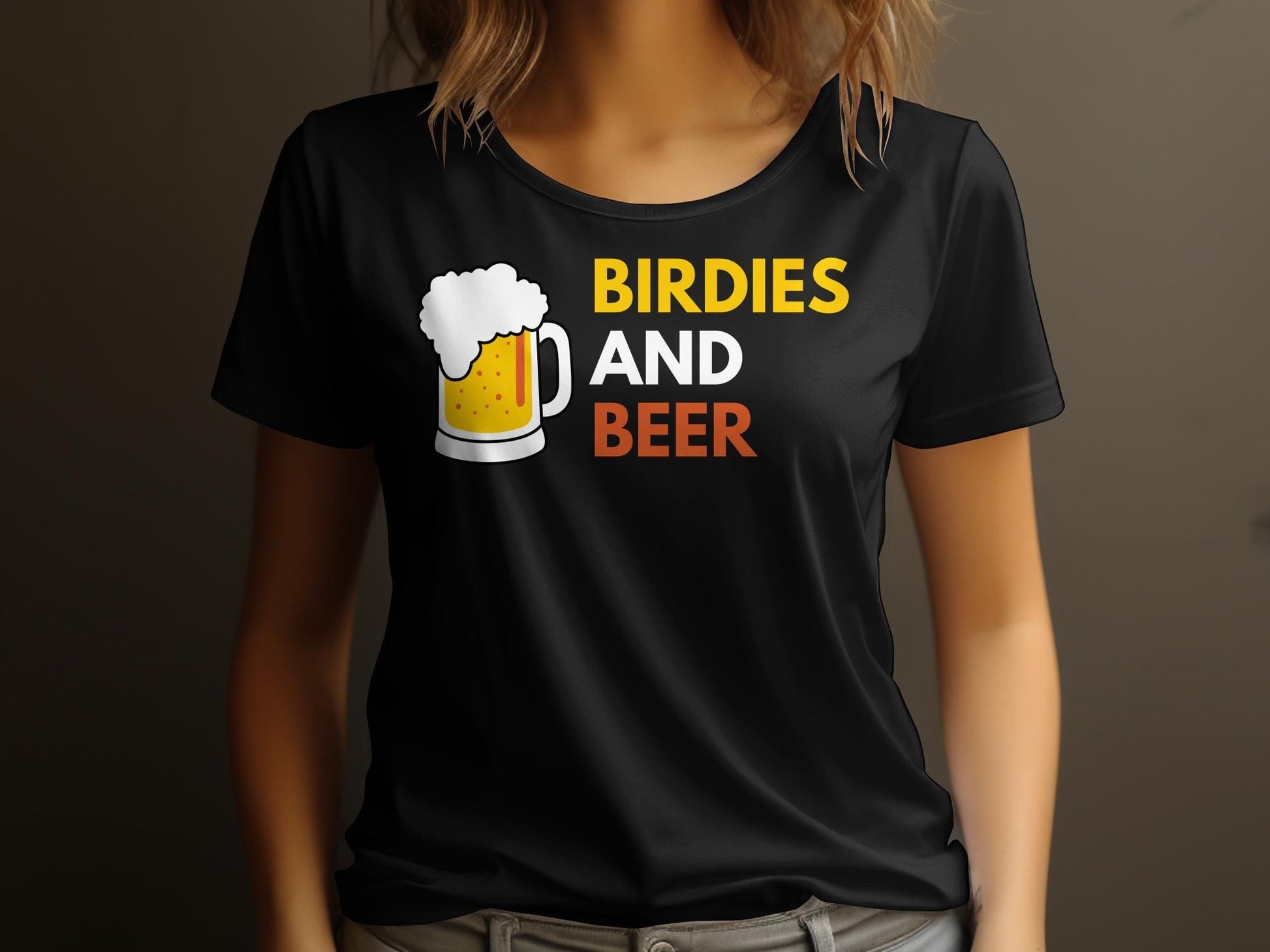 Funny Golfer Gifts  Womens TShirt Birdies and Beer Golf Womans T-Shirt