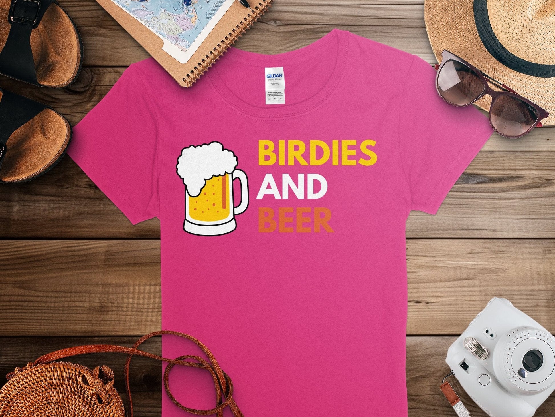 Funny Golfer Gifts  Womens TShirt Birdies and Beer Golf Womans T-Shirt