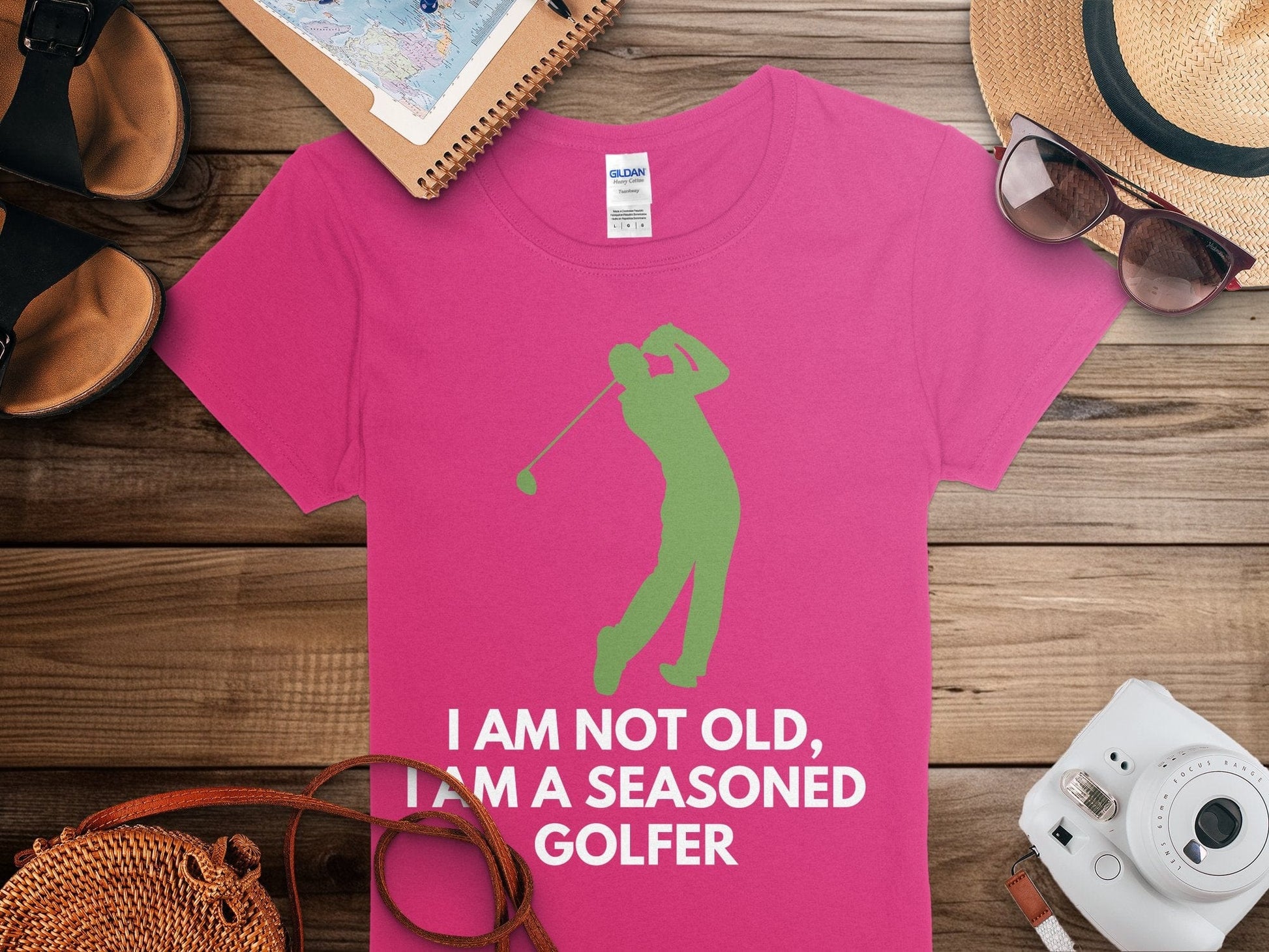 Funny Golfer Gifts  Womens TShirt Im Not Old Im a Seasoned Golfer Golf Womans T-Shirt