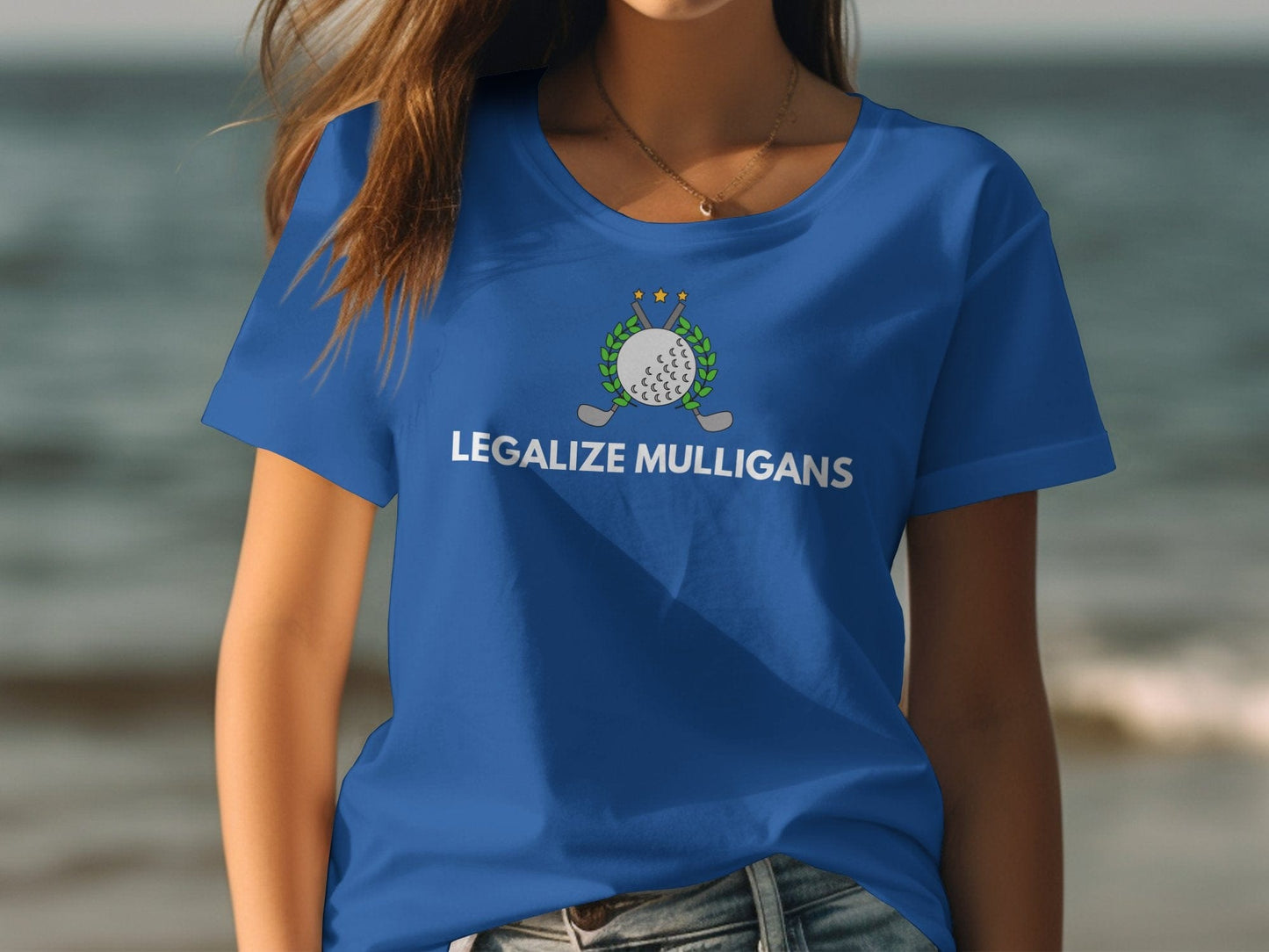 Funny Golfer Gifts  Womens TShirt Legalize Mulligans Golf Womans T-Shirt