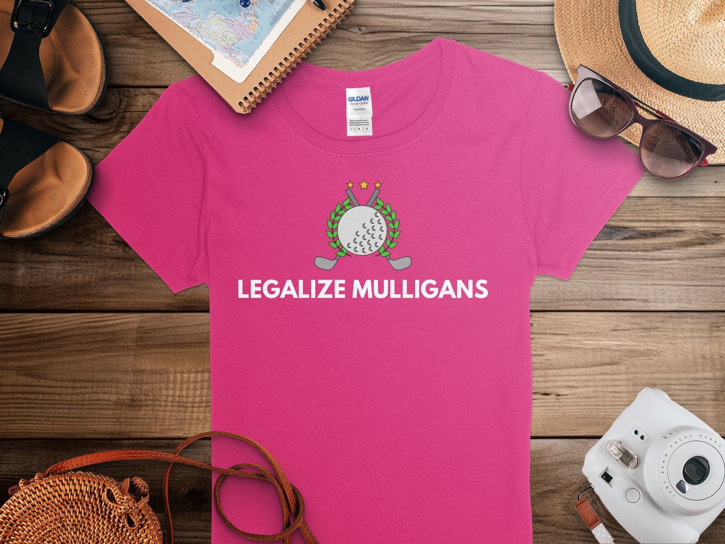 Funny Golfer Gifts  Womens TShirt Legalize Mulligans Golf Womans T-Shirt