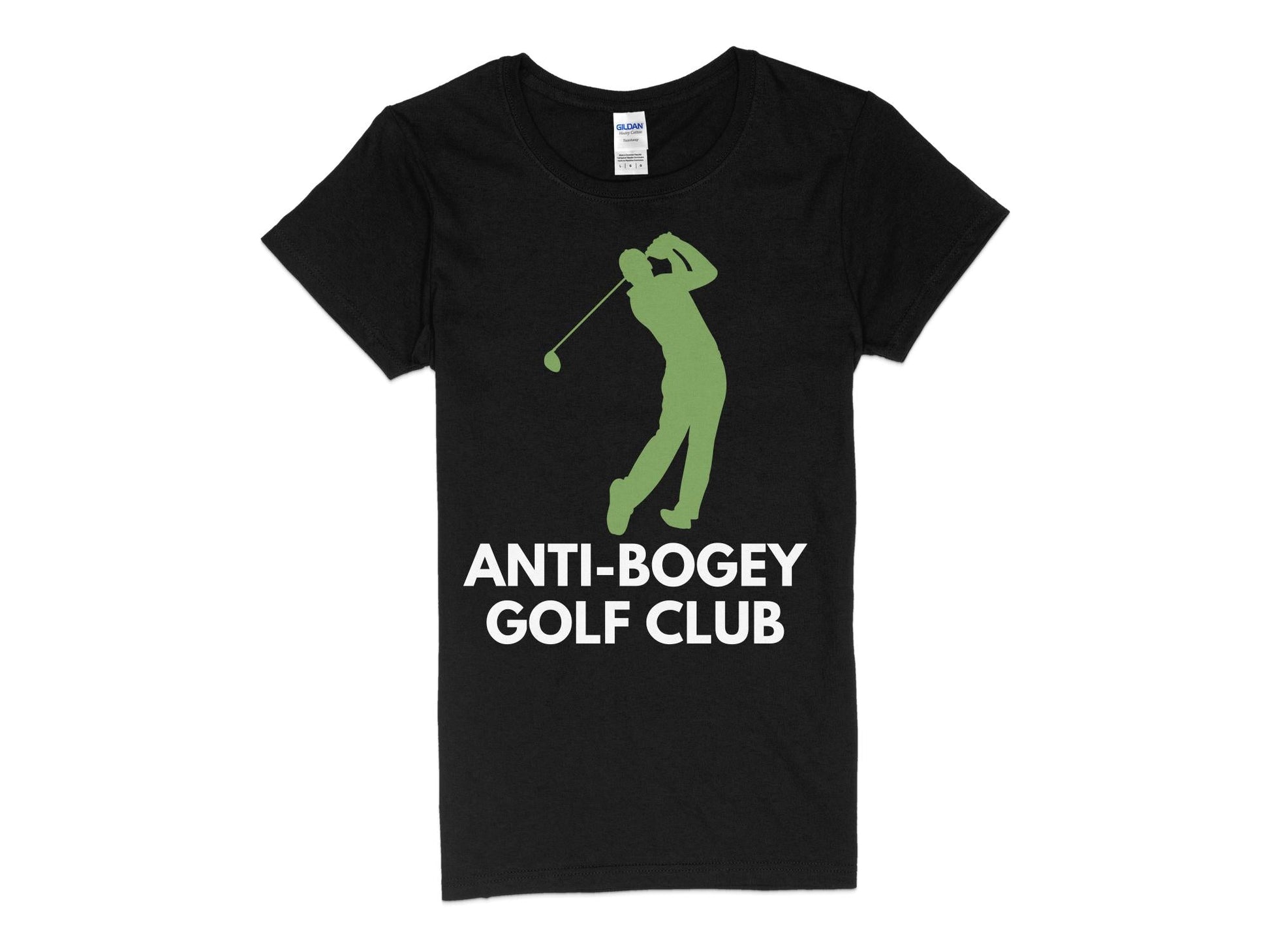Funny Golfer Gifts  Womens TShirt S / Black Anti-Bogey Golf Club Golf Womans T-Shirt