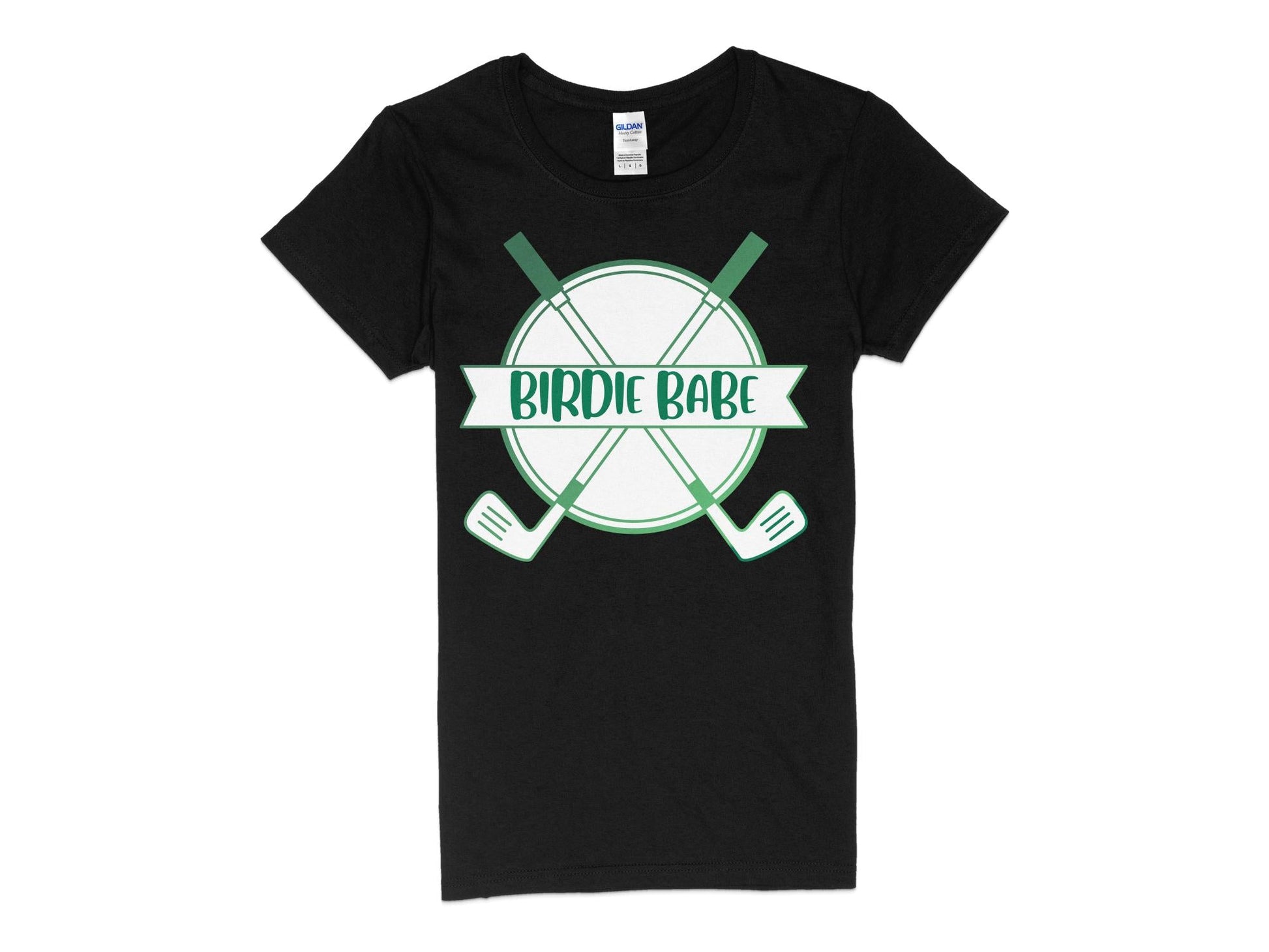 Funny Golfer Gifts  Womens TShirt S / Black Birdie Babe Golf Womans T-Shirt