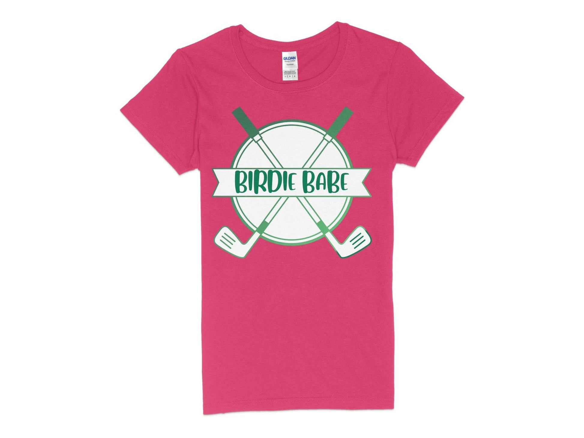 Funny Golfer Gifts  Womens TShirt S / Heliconia Birdie Babe Golf Womans T-Shirt