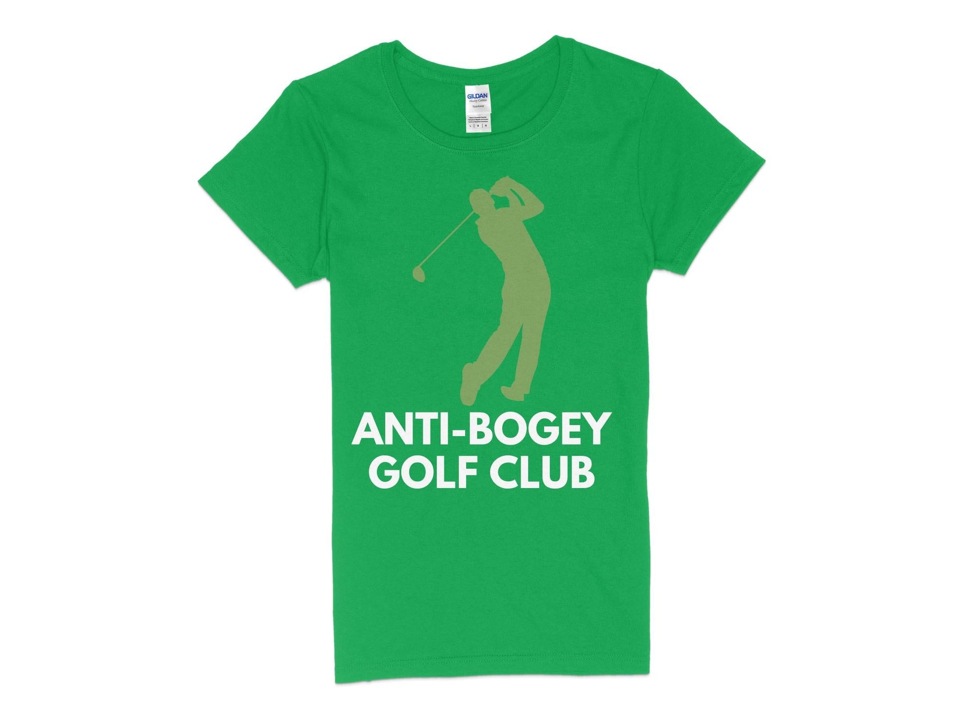 Funny Golfer Gifts  Womens TShirt S / Irish Green Anti-Bogey Golf Club Golf Womans T-Shirt