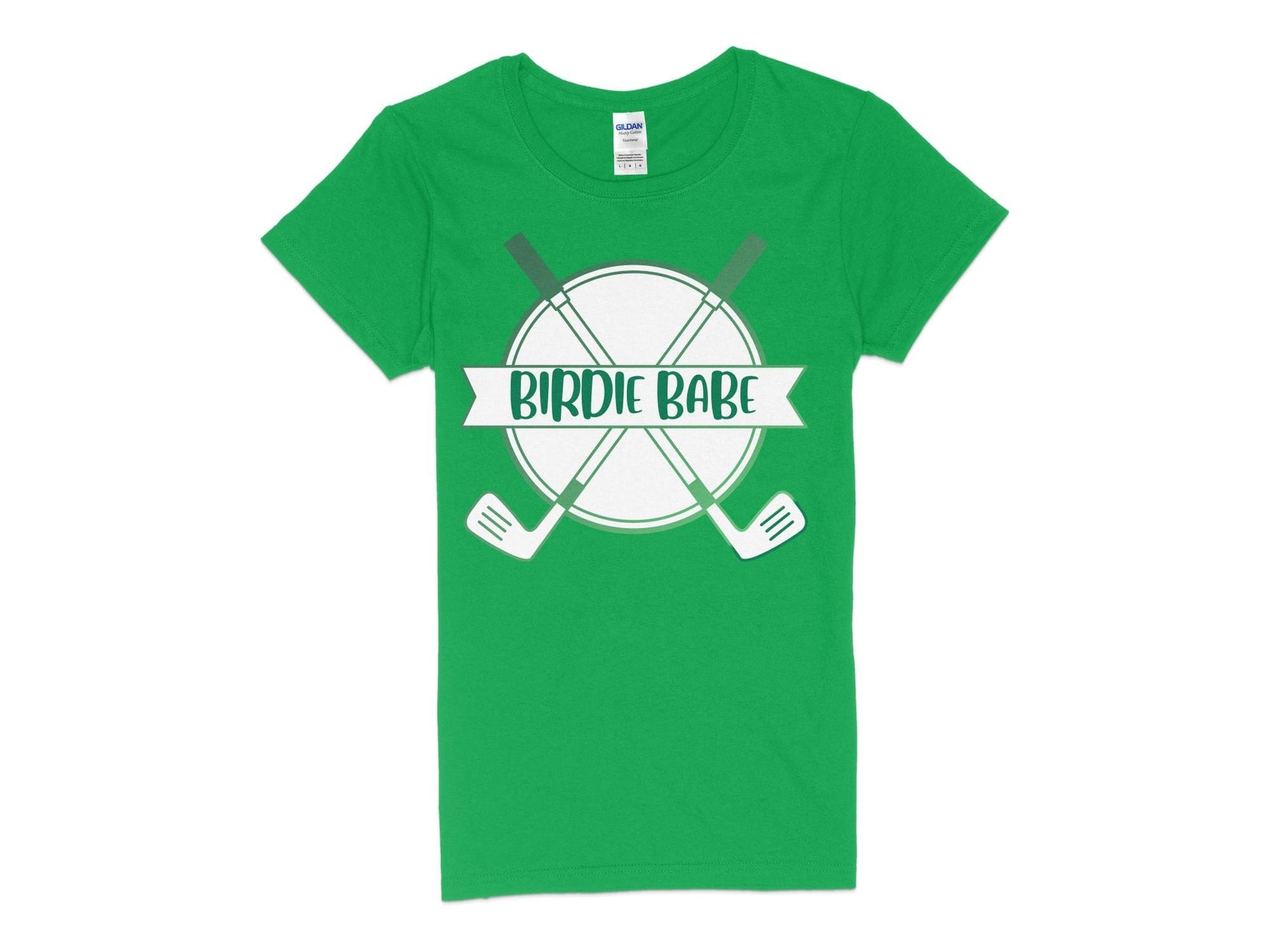 Funny Golfer Gifts  Womens TShirt S / Irish Green Birdie Babe Golf Womans T-Shirt