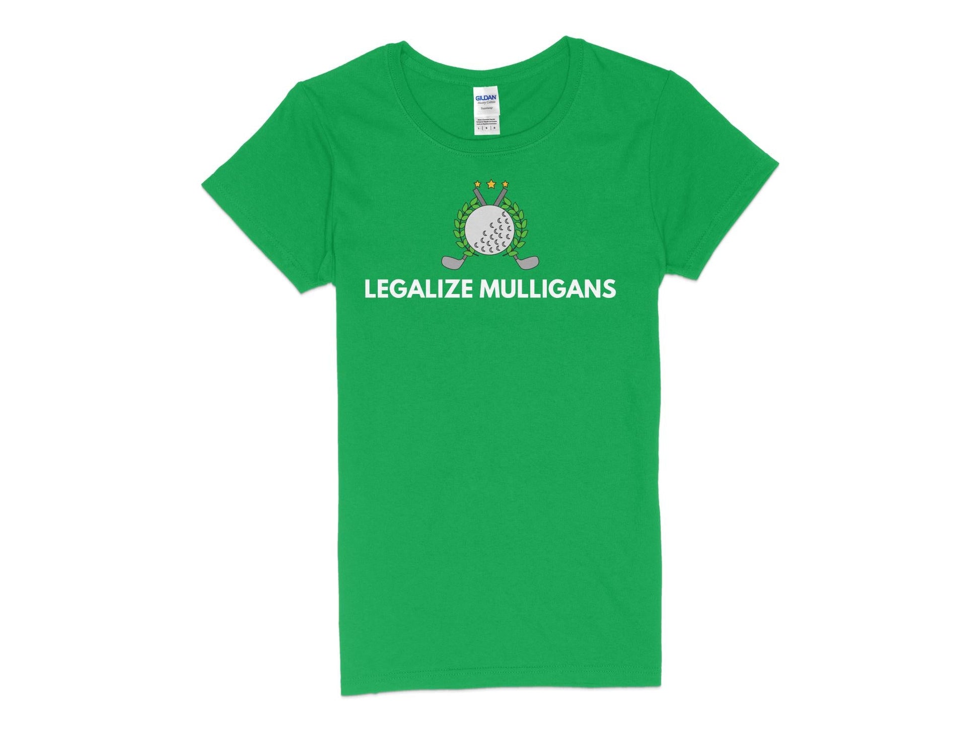 Funny Golfer Gifts  Womens TShirt S / Irish Green Legalize Mulligans Golf Womans T-Shirt