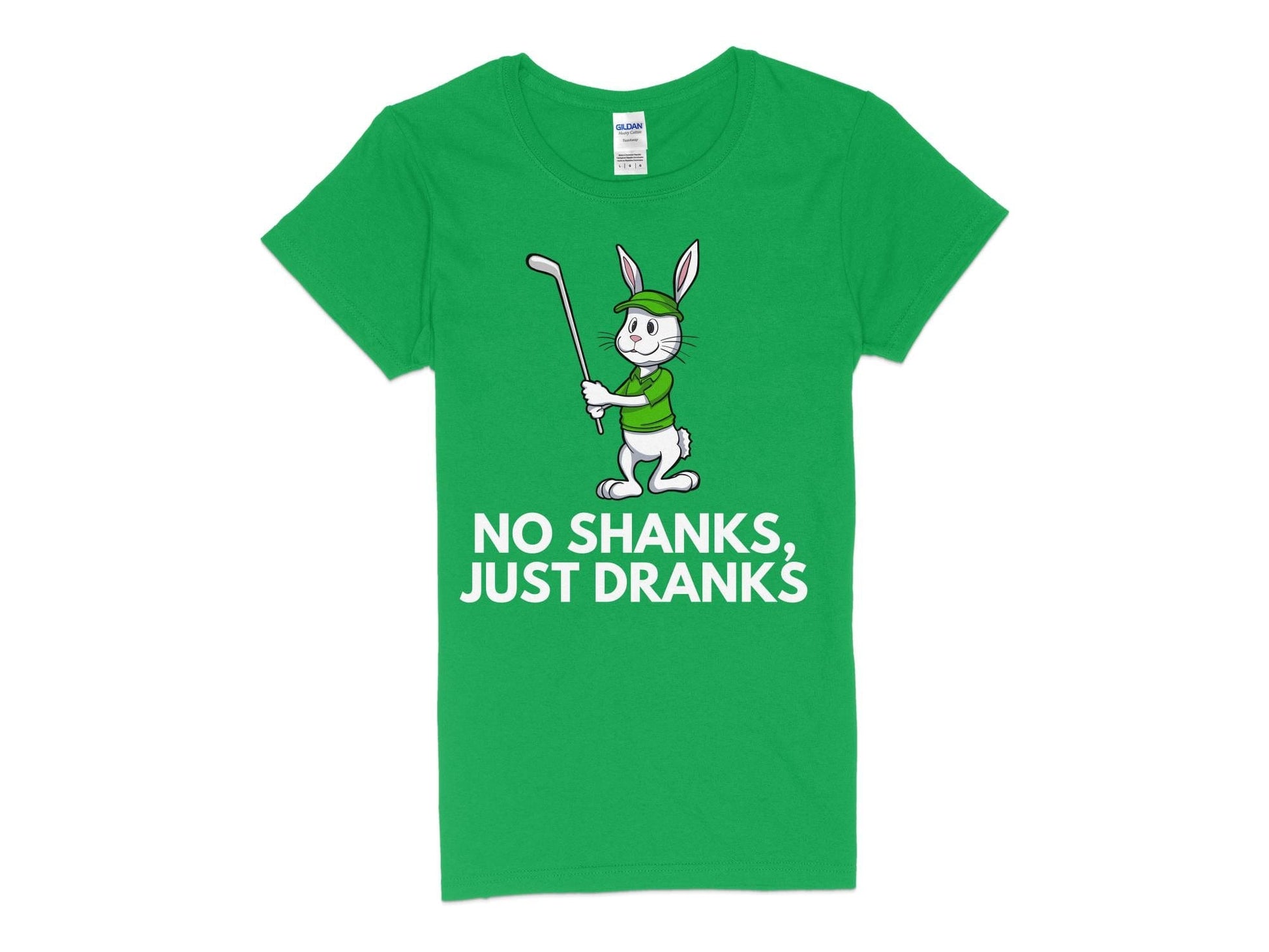 Funny Golfer Gifts  Womens TShirt S / Irish Green No Shanks Just Dranks Golf Womans T-Shirt