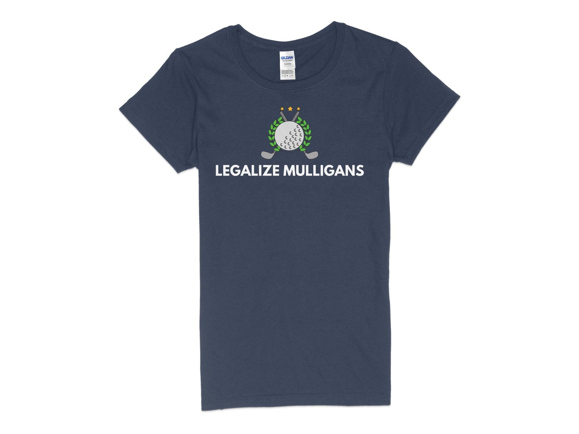 Funny Golfer Gifts  Womens TShirt S / Navy Legalize Mulligans Golf Womans T-Shirt