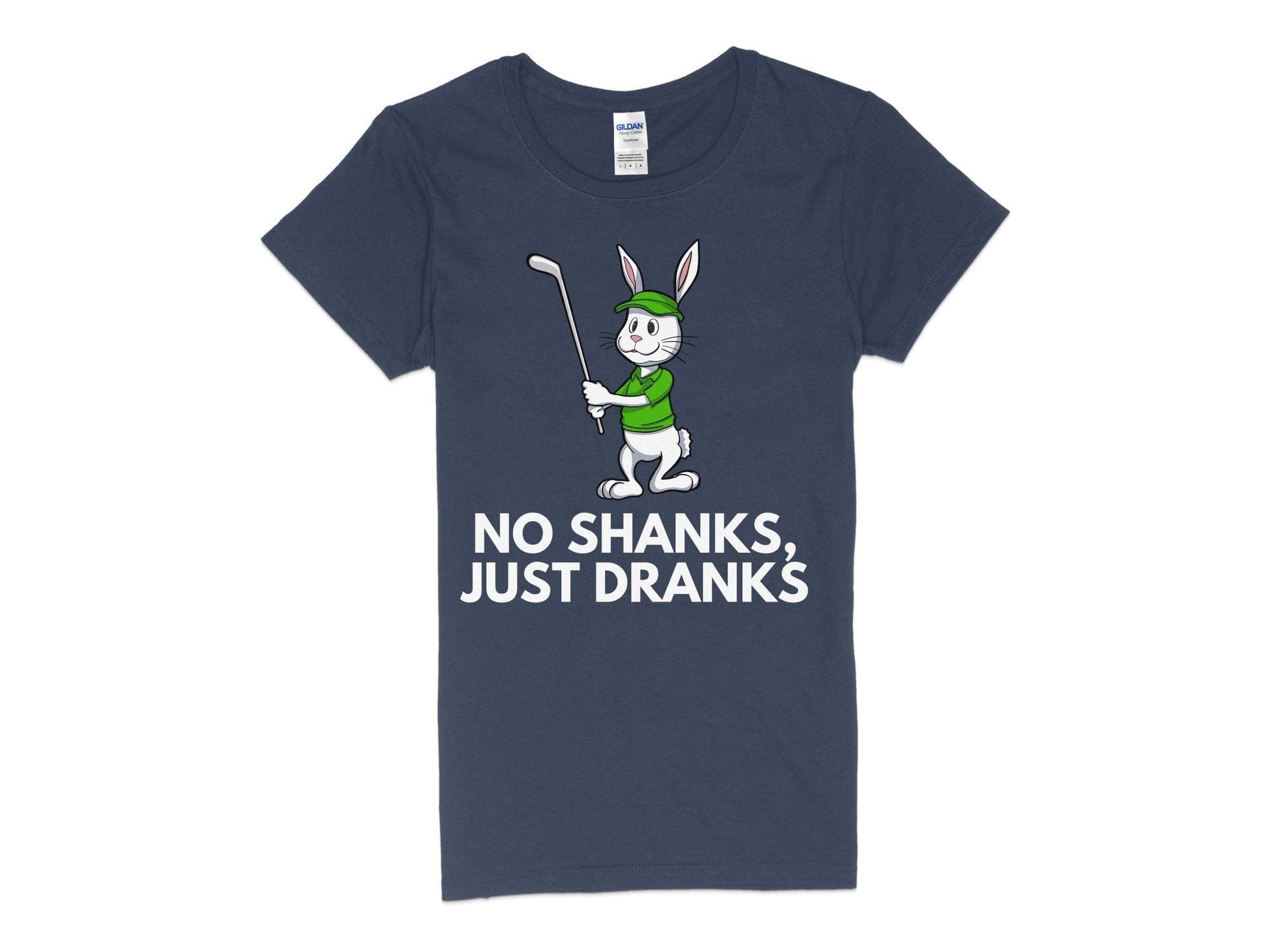 Funny Golfer Gifts  Womens TShirt S / Navy No Shanks Just Dranks Golf Womans T-Shirt