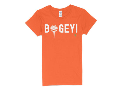 Funny Golfer Gifts  Womens TShirt S / Orange Bogey Golf Womans T-Shirt
