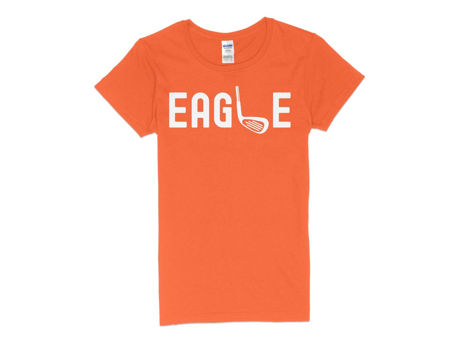 Funny Golfer Gifts  Womens TShirt S / Orange Eagle Golf Womans T-Shirt