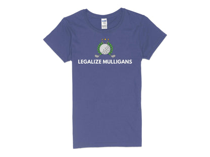 Funny Golfer Gifts  Womens TShirt S / Purple Legalize Mulligans Golf Womans T-Shirt