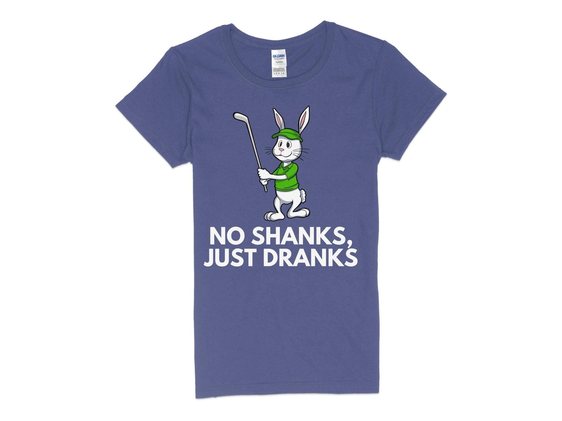 Funny Golfer Gifts  Womens TShirt S / Purple No Shanks Just Dranks Golf Womans T-Shirt