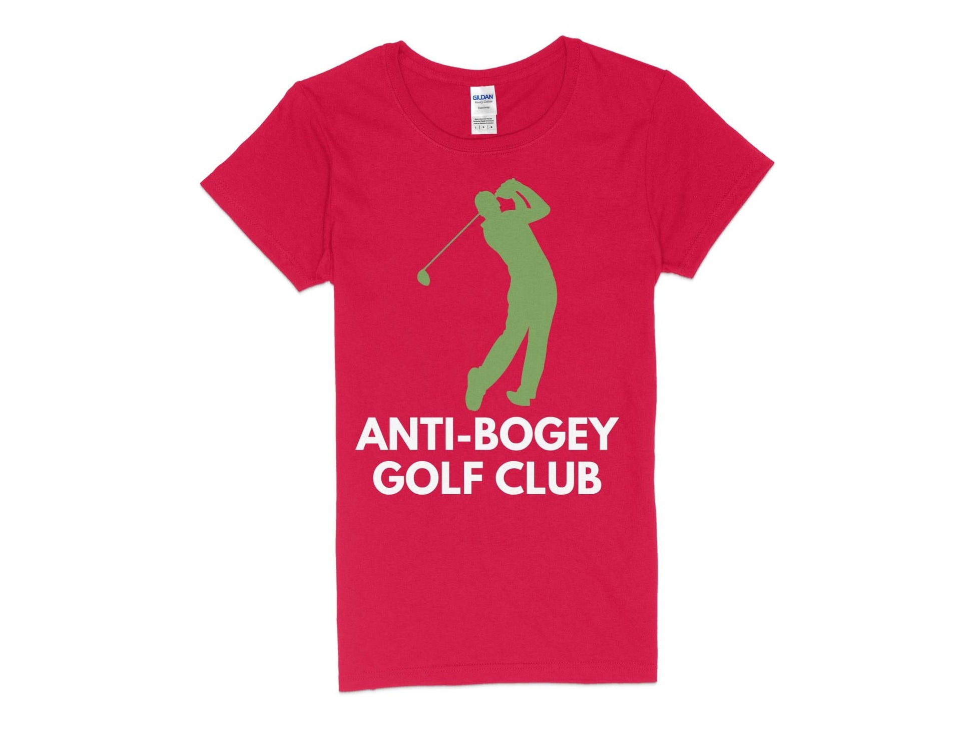 Funny Golfer Gifts  Womens TShirt S / Red Anti-Bogey Golf Club Golf Womans T-Shirt