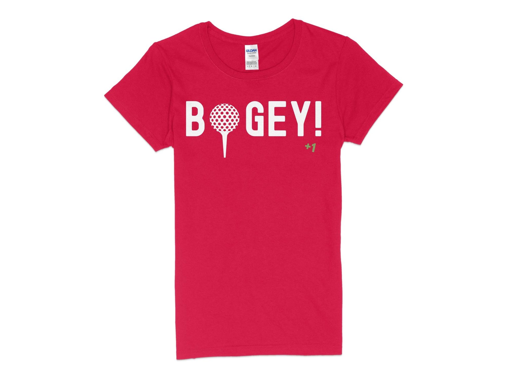 Funny Golfer Gifts  Womens TShirt S / Red Bogey Golf Womans T-Shirt