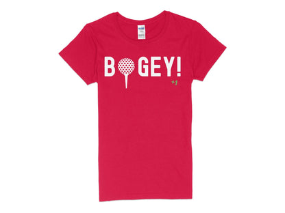 Funny Golfer Gifts  Womens TShirt S / Red Bogey Golf Womans T-Shirt