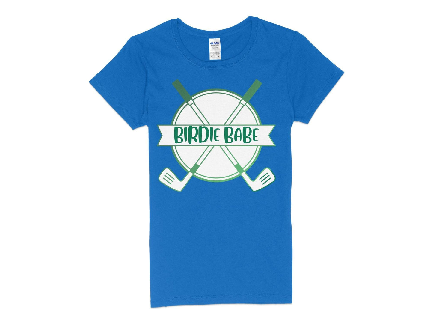 Funny Golfer Gifts  Womens TShirt S / Royal Birdie Babe Golf Womans T-Shirt