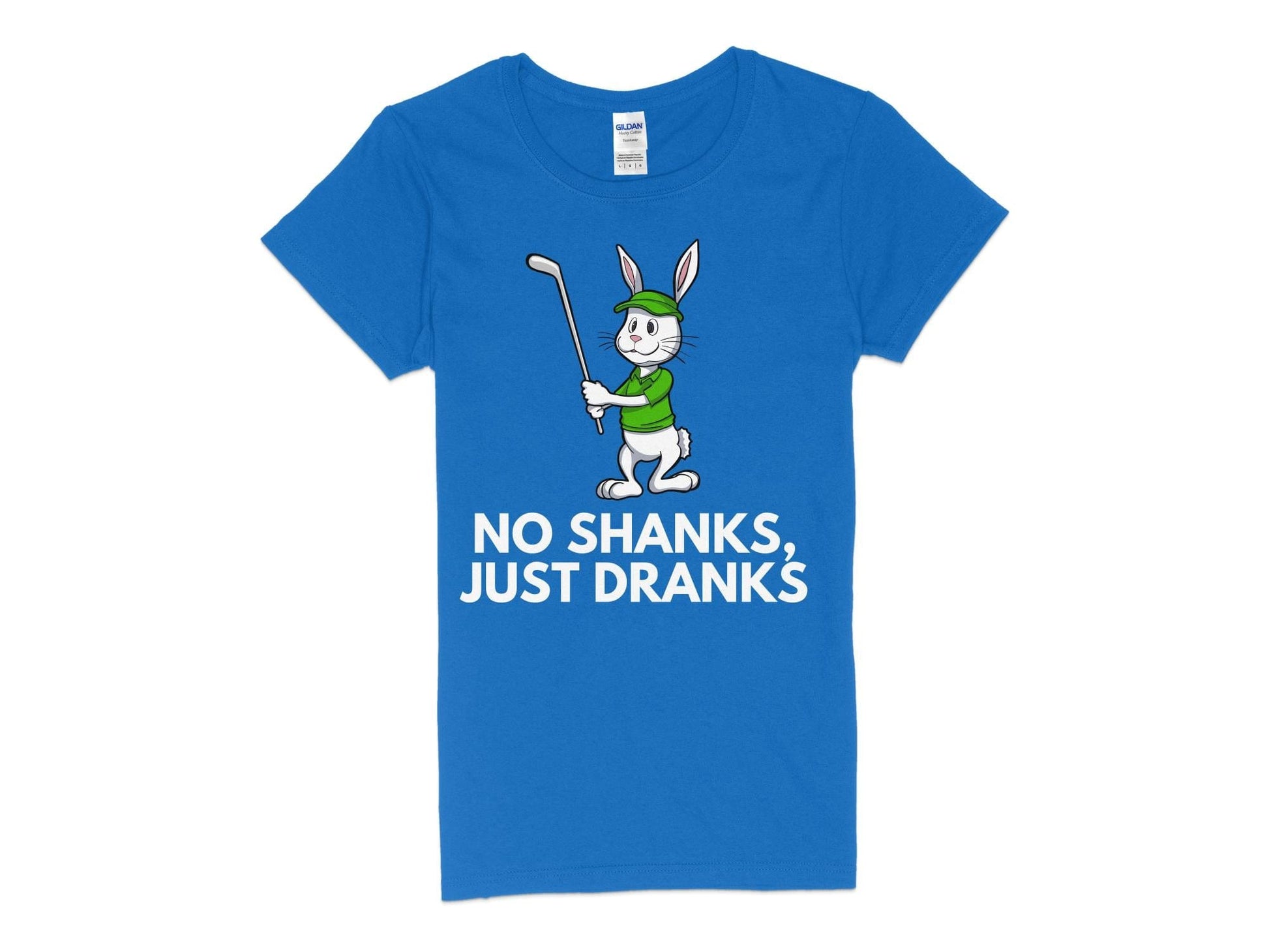 Funny Golfer Gifts  Womens TShirt S / Royal No Shanks Just Dranks Golf Womans T-Shirt